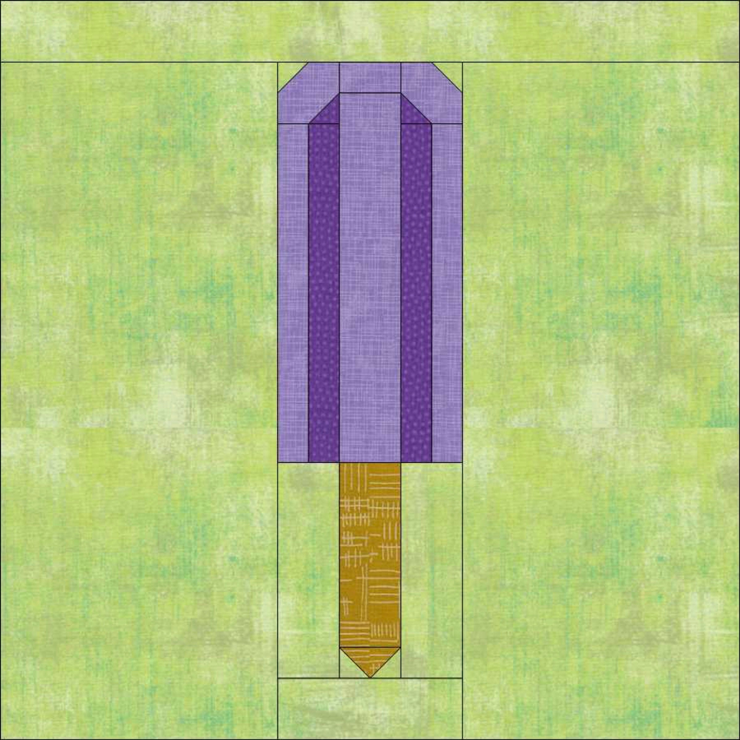 Popsicle Quilt Block Pattern PDF Sewing Pattern Digital Etsy Australia