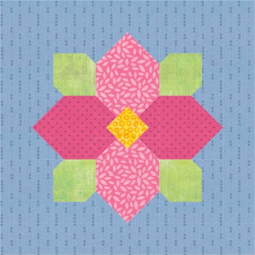 Digital Quilt Block Pattern Flower Quilt Pattern Pdf Paper - Etsy
