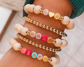 Name Bracelet, Custom Name Bracelet, Personalized Jewelry, Custom Jewelry, Beaded Bracelet, Personalized Gift, Friendship Bracelet