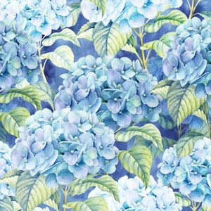 Ortensia Blu - Tovaglioli di carta Decoupage, Tovaglioli floreali, Tovaglioli di carta da cocktail, 20 Tovaglioli di carta per decoupage