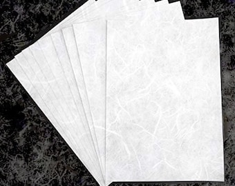 Blank Rice Paper, White Paper, Printable Rice Paper for Decoupage, Plain Rice Paper, A4 Mulberry Paper for Decoupage