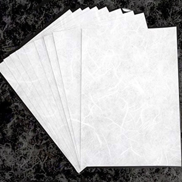 Blank Rice Paper, White Paper, Printable Rice Paper for Decoupage, Plain Rice Paper, A4 Mulberry Paper for Decoupage