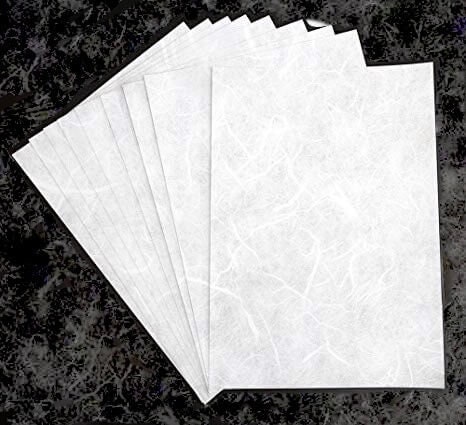 50 Pack White Calligraphy Rice Paper Pressed Xuan Paper 