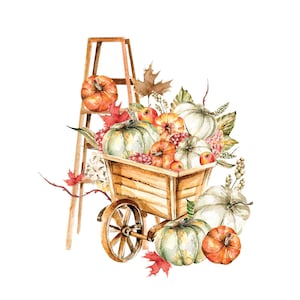 HARVEST CART - デコパージュ ペーパー ナプキン、秋のナプキン、感謝祭のナプキン、カクテル ペーパー ナプキン、デコパージュ用ペーパー ナプキン 20 枚