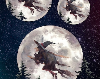 WITCH - Rice Paper for Decoupage Size A4