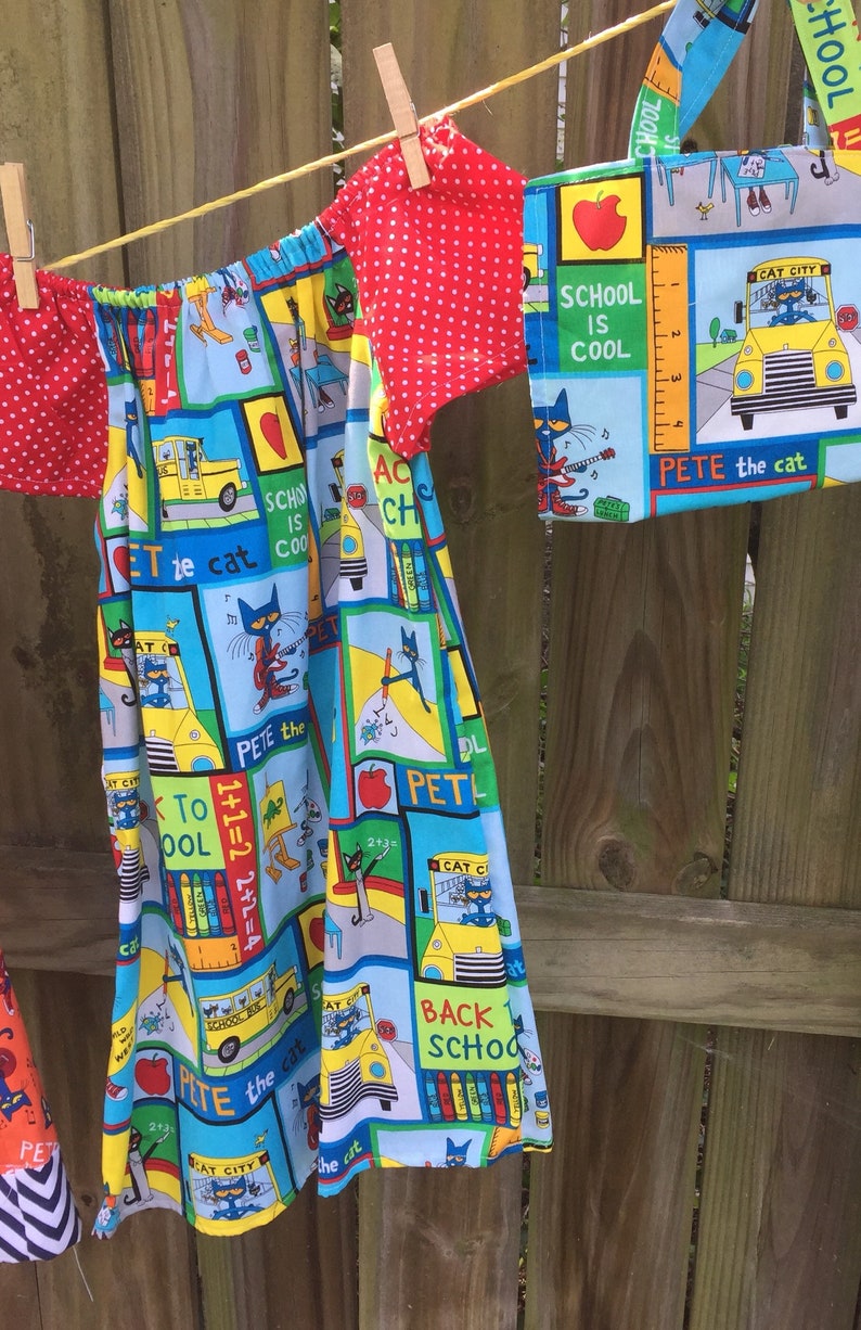 Pete The Cat Dress Collection Etsy