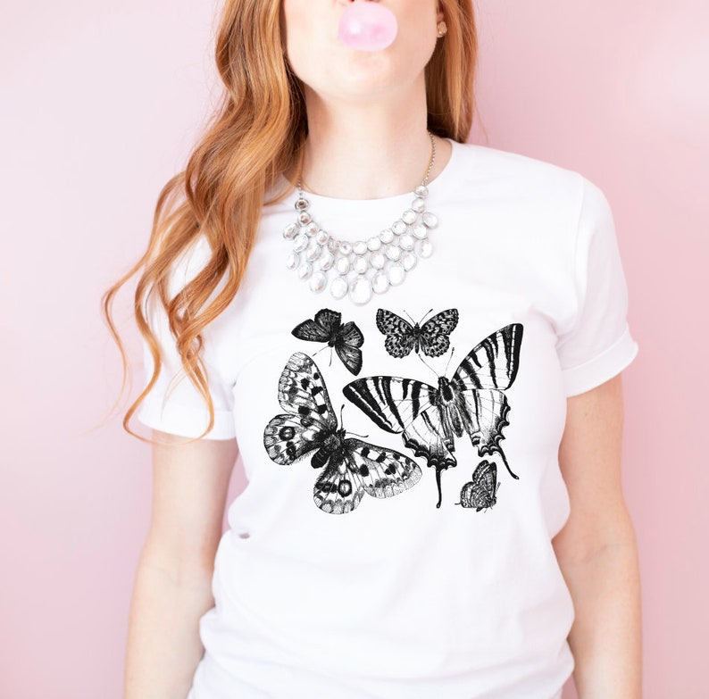 Butterflies t-shirt butterfly gifts for her Unisex T-shirt butterfly tee gift for her