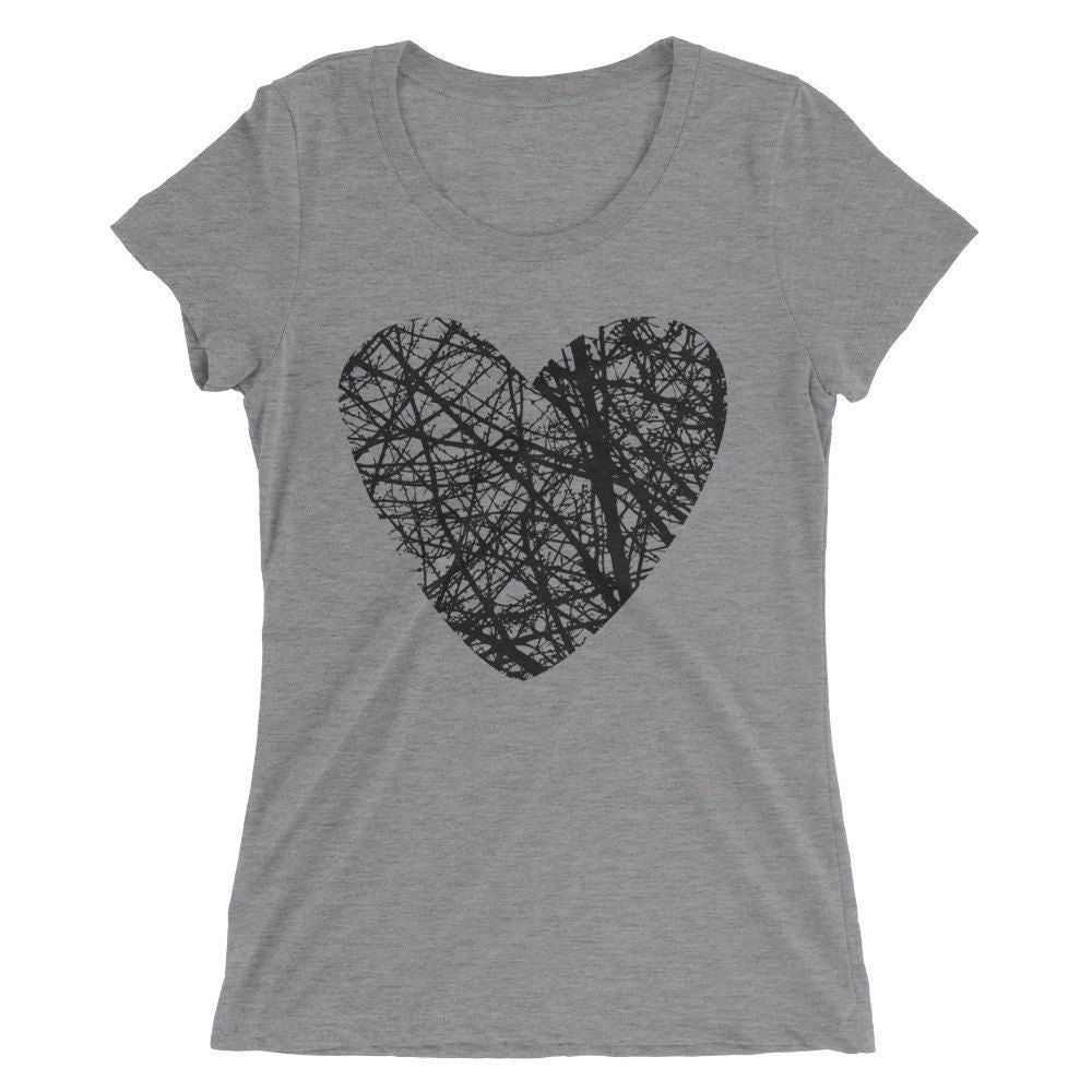 Heart Tshirt Women's Petite T-shirt 
