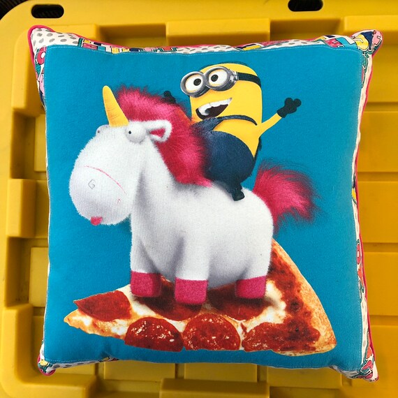 Minions Throw Pillow Despicable Me Recycled T Shirt Etsy