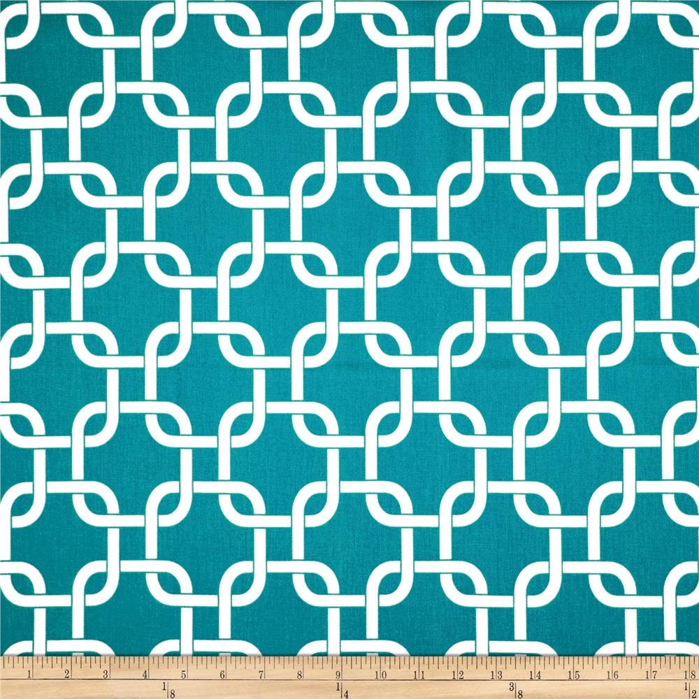 Turquoise Valance. Blue Valance. Blue Turquoise Chain-link Valance ...