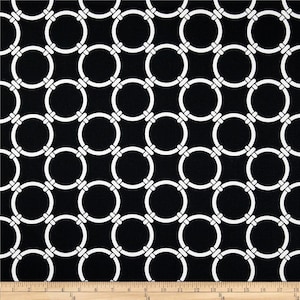 Black Valance. Black  Geometric valence.Black Circles  Valance .Valance Curtain. Black  and white valance