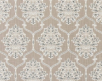 Dreamscape Ecru Damask Valance. 13"L x 31"w