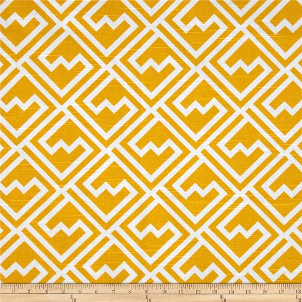 Yellow Valance. Yellow Geometric Valance .Kitchen Valance. Bedroom valance.