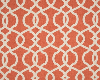 13” x 54” Emory Trellis Window Valance Orange/Beige.