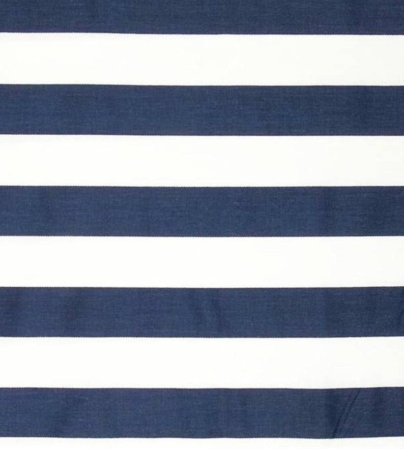 Blue Valance. Navy Valence. Navy Striped Valance .window - Etsy