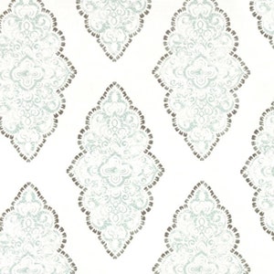 Spa Blue Valance. Window Treatment.
