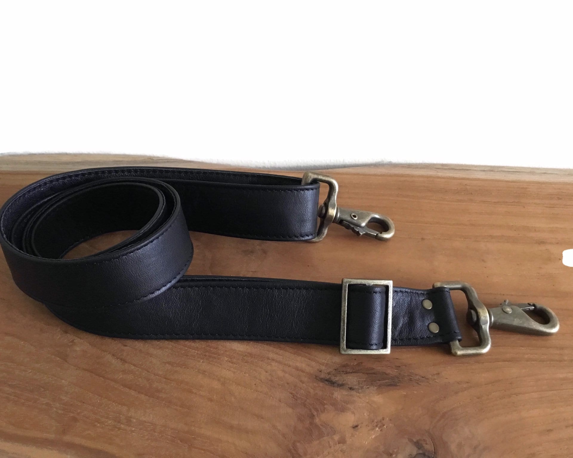 wide leather bag strap