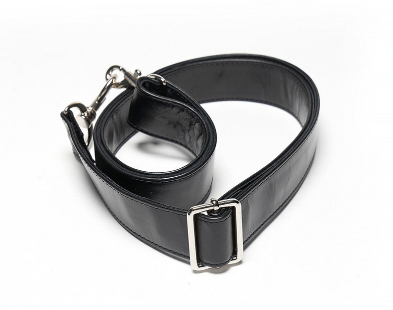 wide leather bag strap