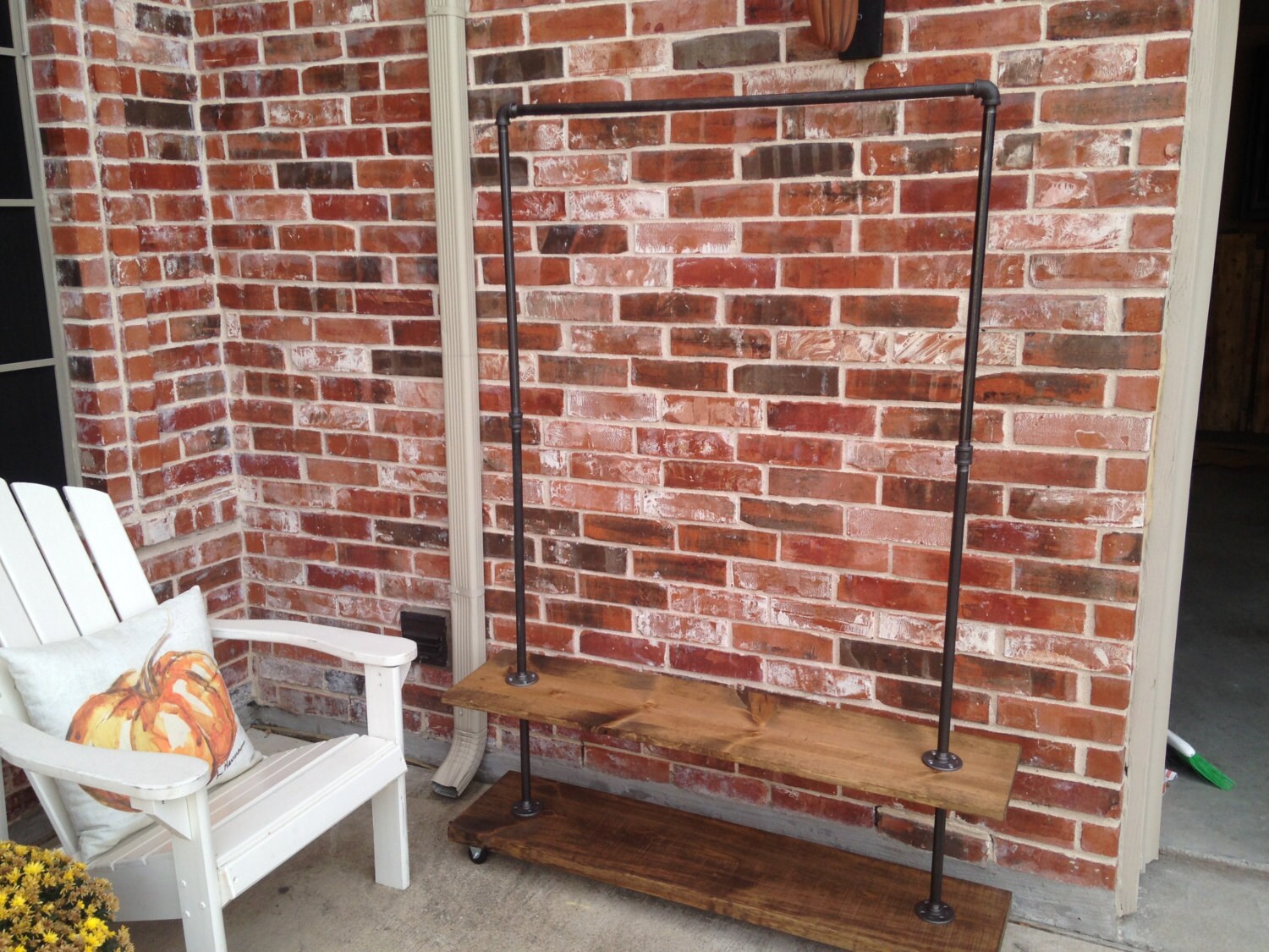 Garment Rack With Bottom Shelf. Industrial Clothing Rack for Etsy