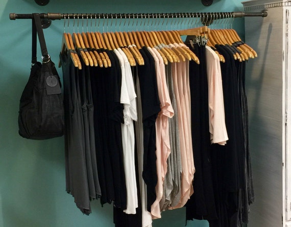 Farmhouse Clothing Rack: Retail Garment Bar, Boutique Display