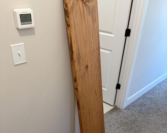 Rustic Farmhouse Floating Shelf: Industrial Wood Wall Shelving (NO Brackets)