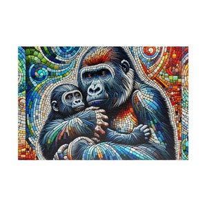 MOSAIC SERIES- GORILLA 1 Jigsaw Puzzle- 110 252 520 1014 piece options