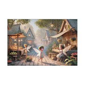 FAERY LIFE Faery Kids on a Relaxing Saturday Jigsaw Puzzle- 110 252 520 1014 piece options