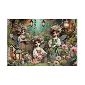 FAERY LIFE In the Garden Jigsaw Puzzle- 110 252 520 1014 piece options