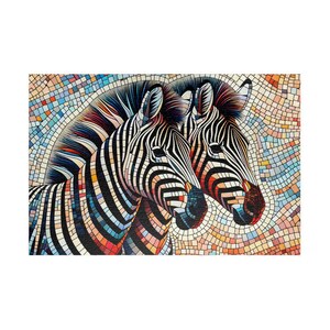 MOSAIC SERIES- ZEBRA 4 Jigsaw Puzzle- 110 252 520 1014 piece options