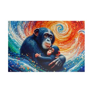 MOSAIC SERIES- CHIMPANZEE 3 Jigsaw Puzzle- 110 252 520 1014 piece options
