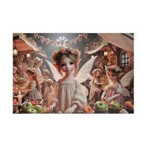 FAERY LIFE At the Market Jigsaw Puzzle- 110 252 520 1014 piece options