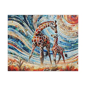 MOSAIC SERIES- GIRAFFE 6 Jigsaw Puzzle- 110 252 520 1014 piece options