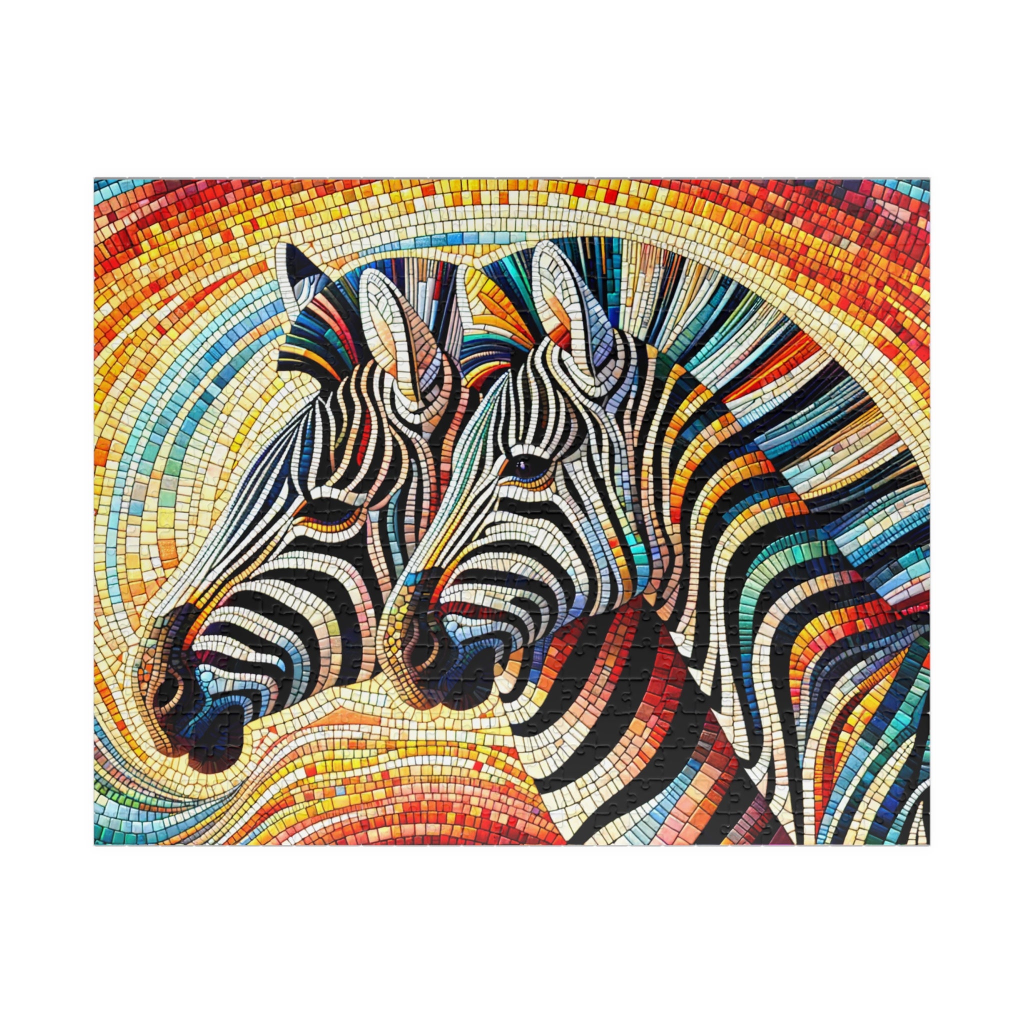 絵画 Zebrappy Bird's Eye View Zebra | Watercolors by Watters