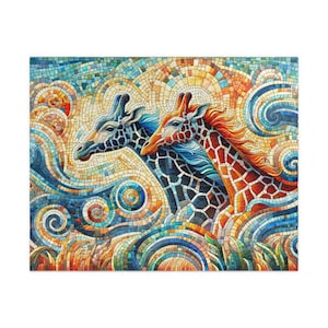 MOSAIC SERIES- GIRAFFE 5 Jigsaw Puzzle- 110 252 520 1014 piece options
