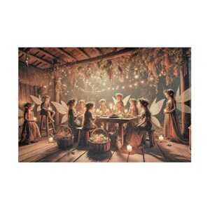 FAERY LIFE A Faery Feast Jigsaw Puzzle- 110 252 520 1014 piece options