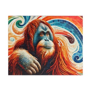 MOSAIC SERIES- ORANGUTAN 2 Jigsaw Puzzle- 110 252 520 1014 piece options