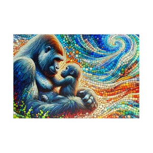 MOSAIC SERIES- GORILLA 5 Jigsaw Puzzle- 110 252 520 1014 piece options