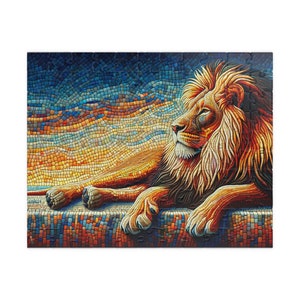 MOSAIC SERIES- LION 5 Jigsaw Puzzle- 110 252 520 1014 piece options