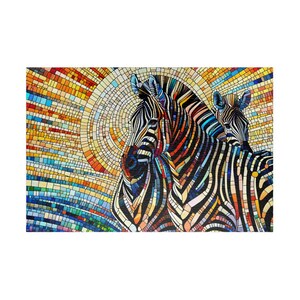 MOSAIC SERIES- ZEBRA 1 Jigsaw Puzzle- 110 252 520 1014 piece options