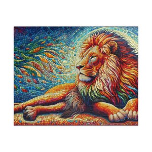 MOSAIC SERIES- LION 3 Jigsaw Puzzle- 110 252 520 1014 piece options