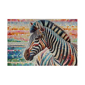MOSAIC SERIES- ZEBRA 6 Jigsaw Puzzle- 110 252 520 1014 piece options