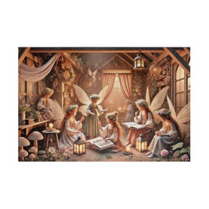 FAERY LIFE Young Faeries Learning Magic Jigsaw Puzzle- 110 252 520 1014 piece options