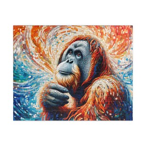 MOSAIC SERIES- ORANGUTAN 3 Jigsaw Puzzle- 110 252 520 1014 piece options