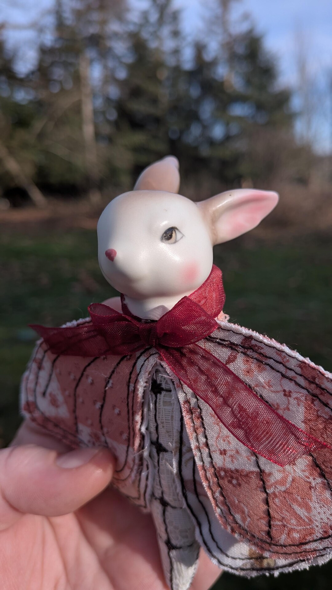 Matilda Bunny Moth Doll Art Piece - Etsy