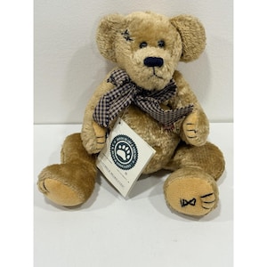 Boyd's Bear Patches B. BearIluved Pluche Zitzak 7" Zittend 1999 Bruin NWT