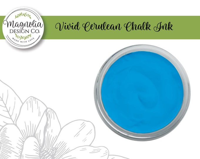 Magnolia Design Co-Inks Vivid Cerulean Chalk Ink-Chalk Art DIY