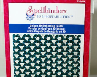 Spellbinders 3D M-Bossabilities Embossing Folder Celtic Weave E3D-014