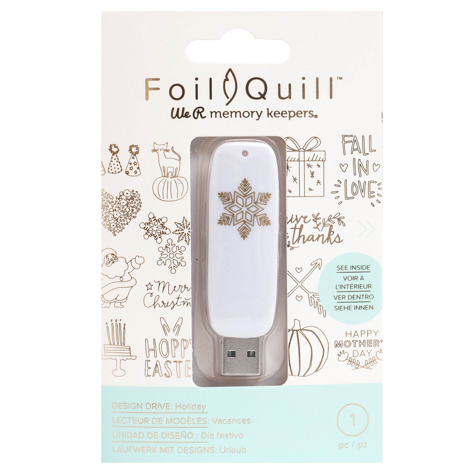 We R Memory Keepers Foil Quill USB Art Holiday 660687