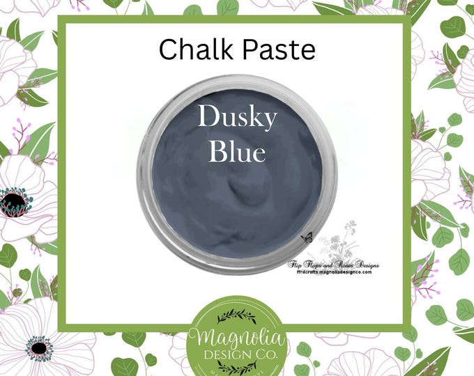 Dusky Blue Chalk Paste-Magnolia Design Co-Chalk Paste for Stencils-Chalk Art-DIY-Craft Supplies