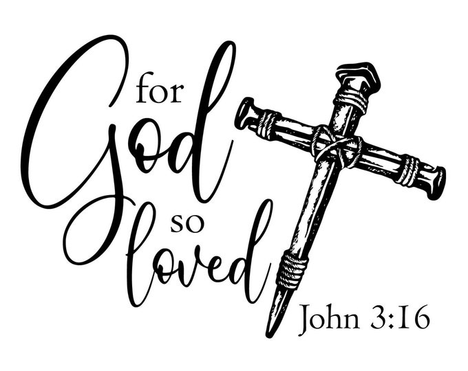 Magnolia Design Co-John 3:16-Reusable Adhesive Silkscreen Stencil 8.5" x 11"-Chalk Art DIY